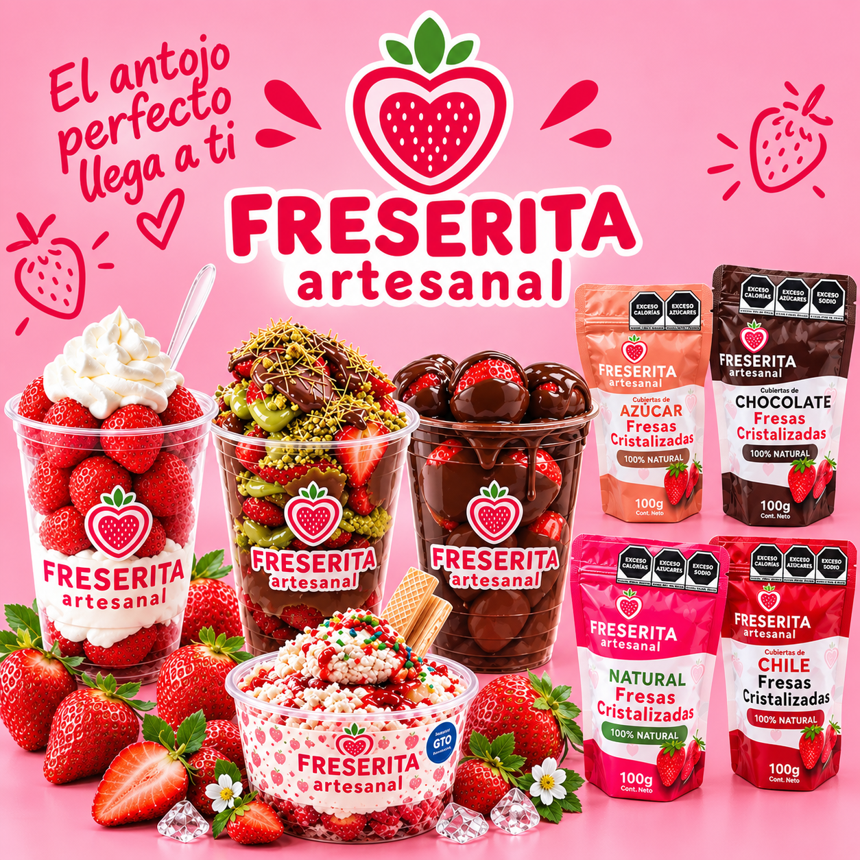 Fresas congeladas